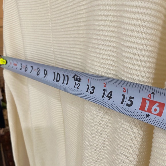 Talbots Cream Tunic Textured Sweater - Picture 3 of 7